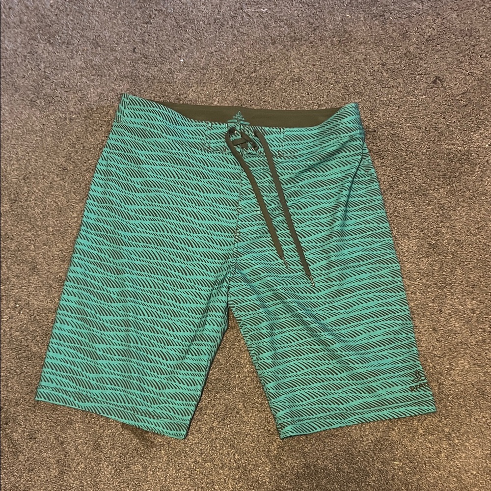 Men's Prana Green Board Shorts